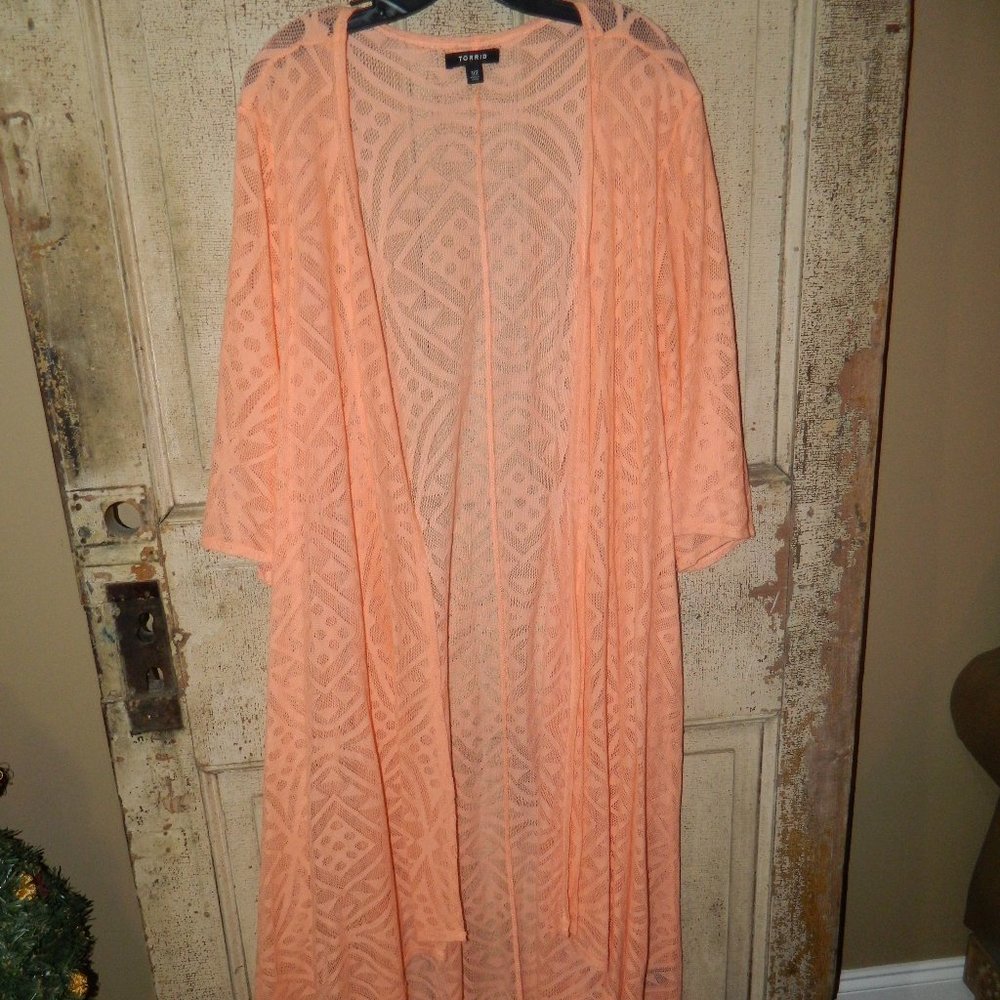 Torrid Long Open Cardigan Size 1/2  (O-30)